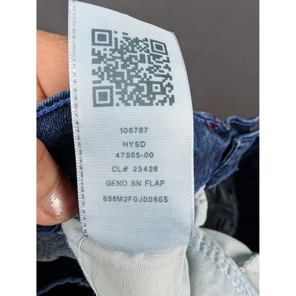 True Religion Geno Relaxed Slim‎ Mens Jeans Blue Size 38 Horseshoe Pocket